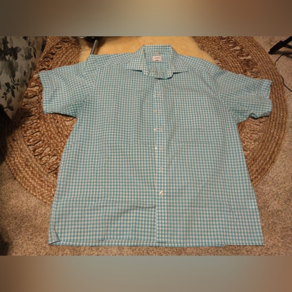 OLYMP short sleeve casual button down dress shirt